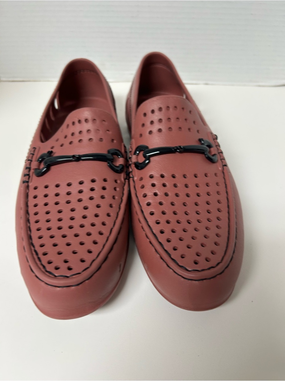 Floafers Men's Chairman Bit Loafers Light Burgundy Waterproof Gorp Size 10 NWOB